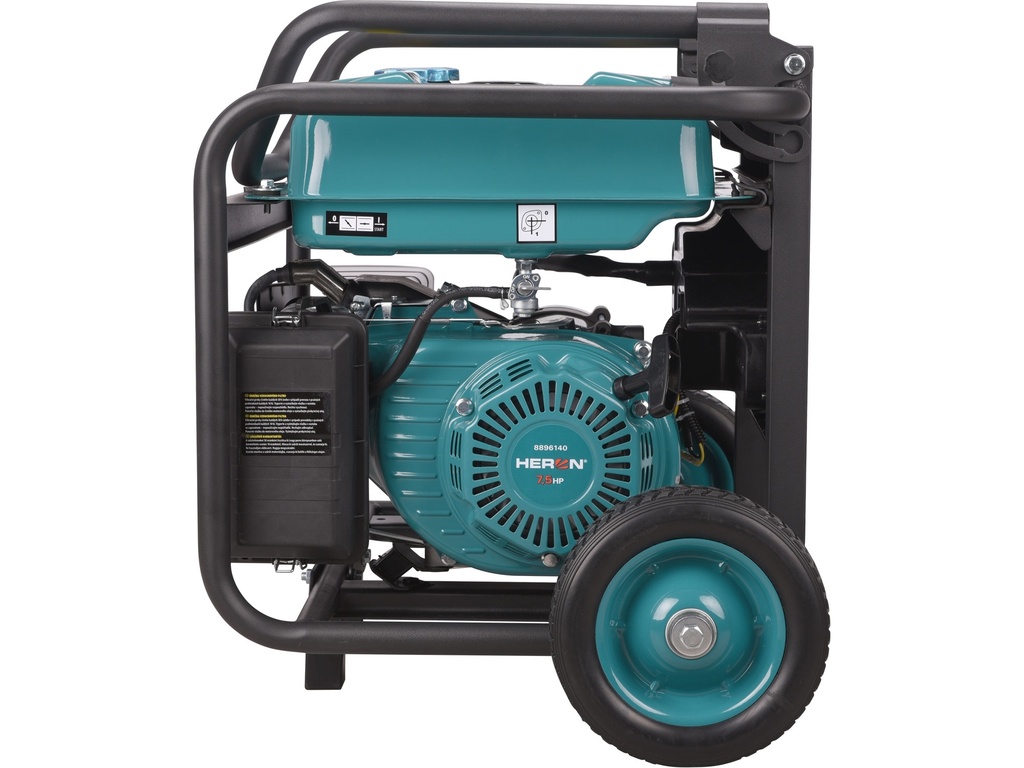 Elektrocentrála benzínová 7,4HP/3,5kW, podvozok, elektrický štart Elektrocentrála benzínová 7,4HP/3,5kW, podvozok, elektrický štart