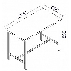 Pracovný stôl P1200S