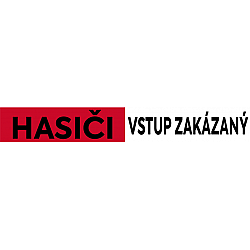 Bielo-červená vytyčovacia páska HASIČI - VSTUP ZAKÁZANÝ 500 m