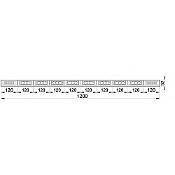 DOPRAVNÝ LED SMEROVAČ FL-8+2N, 12/24V