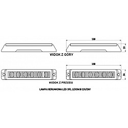 LED SMEROVÉ SVIETIDLÁ 2 X 6 DUAL-COLOR 12/24V