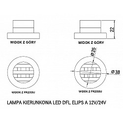 LED OSVETLENIE ELIPS 2 X 4, 12/24V