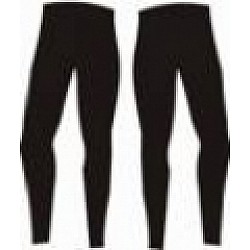 Jednofarebné čierne elastické nohavice