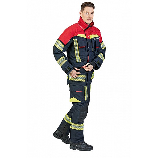 Zásahový odev FIRE FLEX Rosenbauer komplet schwarzblau/rot