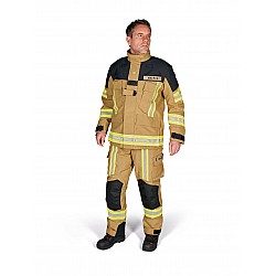 Nový Ľahký zásahový odev Rosenbauer GAROS G 30 s membránou GOLD / BLUE