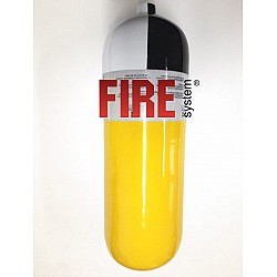 Kompozitná fľaša 6,8L / 30 MPa s ventilom neobmedzená životnosť, žltý náter