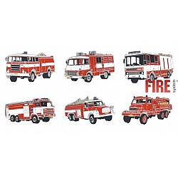 Kovové odznaky - hasičské autá