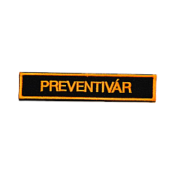 Menovka vyšívaná - suchý zips PREVENTIVÁR