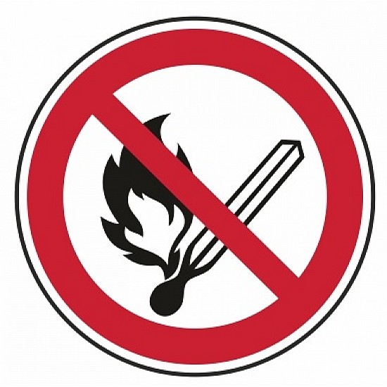 Zákaz fajčiť a vstupovať s otvoreným ohňom 	