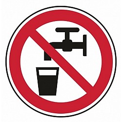 Zákaz používania vody na pitie