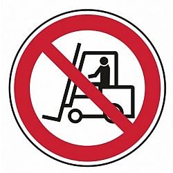 Zákaz vjazdu vysokozdvižných vozíkov