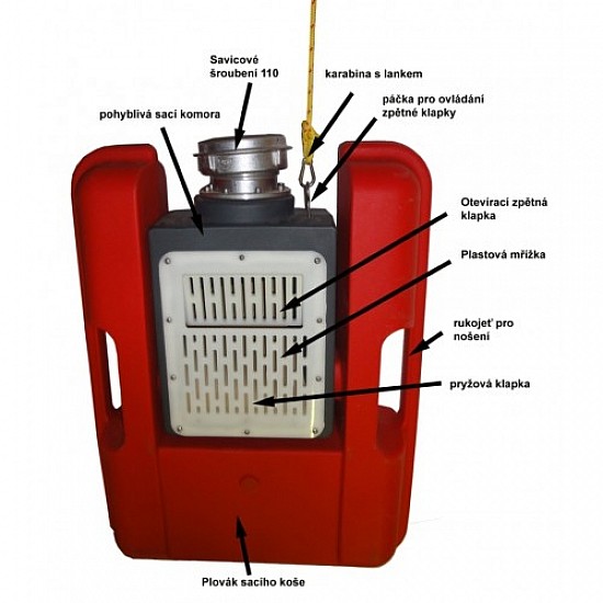 Plávajúci sací kôš AMPHIBIO  MAXI 110mm