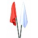 Rozhodcovské vlajky SET (biela/červená)