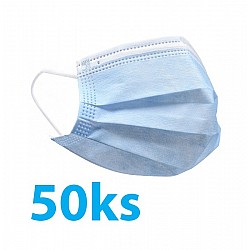 Maska tvárová - rúško jednorázové 50 ks (trojvrstvové)