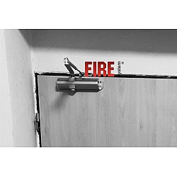 Samozatvárač protipožiarnych dverí - strieborný