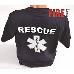 Tričko KR – znak EMS a nápis RESCUE
