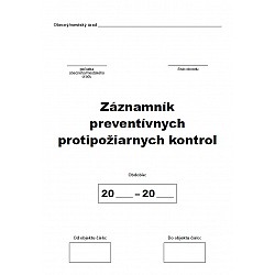 Záznamník preventívnych protipožiarnych kontrol