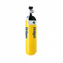 Oceľová odľahčená fľaša Dräger 6,0 L / 30 MPa s ventilom EFV M18x1,5