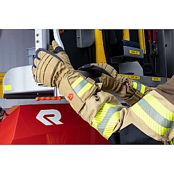 RUKAVICE SAFE GRIP3 ROSENBAUER S DLHOU MANŽETOU piesková