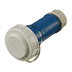Zástrčka Mennekes Schuko, IP68, modro/sivá samica