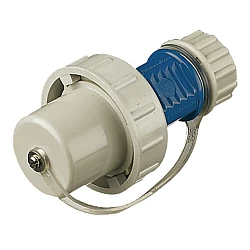 Zástrčka Mennekes Schuko, IP68, modro/sivá 