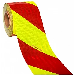 Fólia žlto červená, fluorescenčná, odrazová