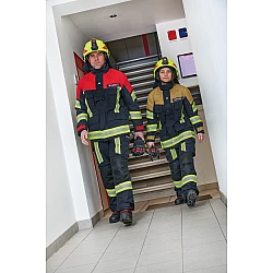 Nový Ľahký zásahový odev Rosenbauer GAROS G 30 s membránou BLACK BLUE /GOLD