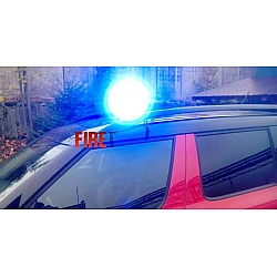 Maják magnetický okrúhly LED 12/24 V 16 ks LED po 3W