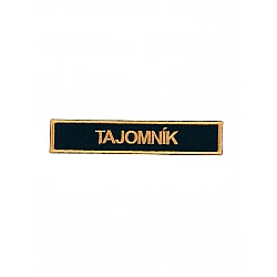 Menovka vyšívaná - suchý zips TAJOMNÍK