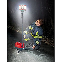 Prenosný osvetľovací systém RLS 2000 Rosenbauer olovené batérie
