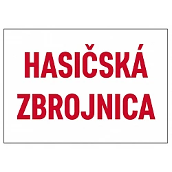 Tabuľka Hasičská zbrojnica