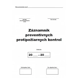 Záznamník preventívnych protipožiarnych kontrol