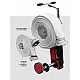 ET-Roller 6 Elektrický navíjač požiarnych hadíc do 4" napájaný 18 V Milwaukee aku batériami