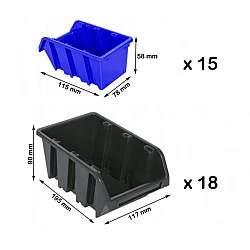 Závesný organizér 115 × 78 cm s príslušenstvom