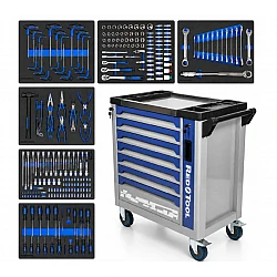 Dielenský vozík Redtool s 244 ks CRV náradia 
