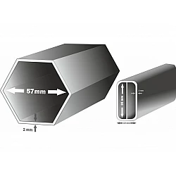 Nožnicový stan 3x6 m BIG HEXAGON 4 nohy