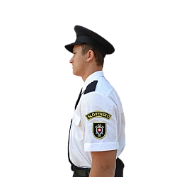 Košeľa krátky rukáv biela s výložkami -pánska