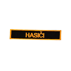 Menovka vyšívaná - suchý zips HASIČI