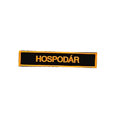 Menovka vyšívaná - suchý zips HOSPODÁR