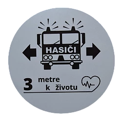 Tričko 3 metre k životu čierne + nálepka ZDARMA