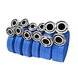 Sada hadíc Flammenflex-G Blue 2xB65/4xC42 s kovanými spojkami a upravenými hrdlami