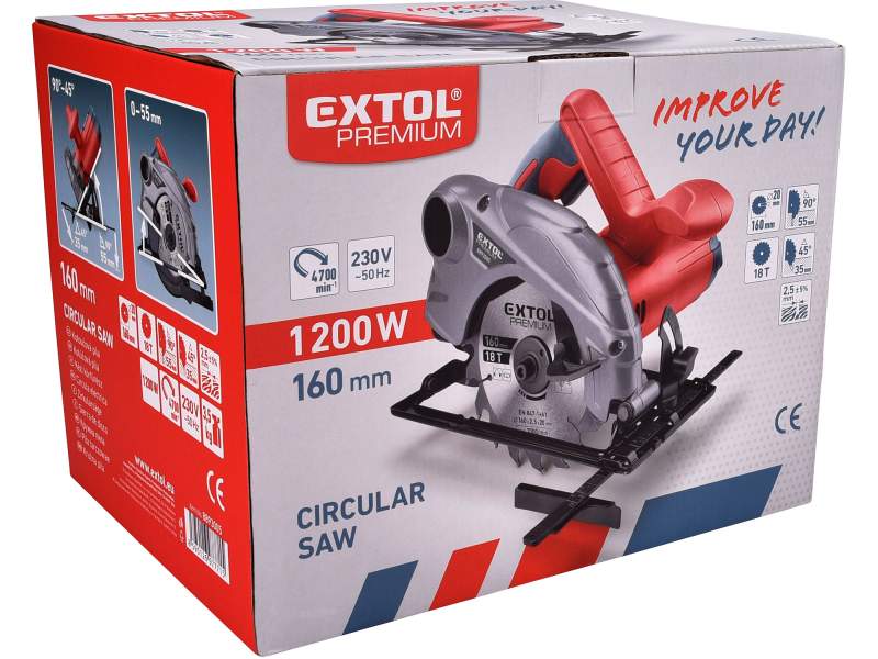 Píla kotúčová 160mm 1300W Extol Prémium Píla kotúčová 160mm 1300W Extol Prémium