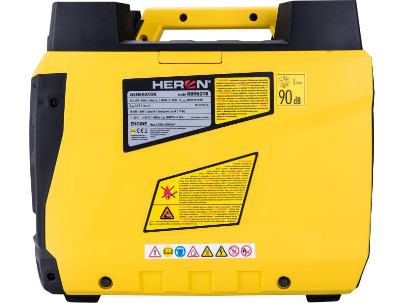 HERON ELEKTROCENTRÁLA DIGITÁLNA INVERTOROVÁ 1,1KW, 230V/50HZ, STOHOVATEĽNÁ HERON ELEKTROCENTRÁLA DIGITÁLNA INVERTOROVÁ 1,1KW, 230V/50HZ, STOHOVATEĽNÁ