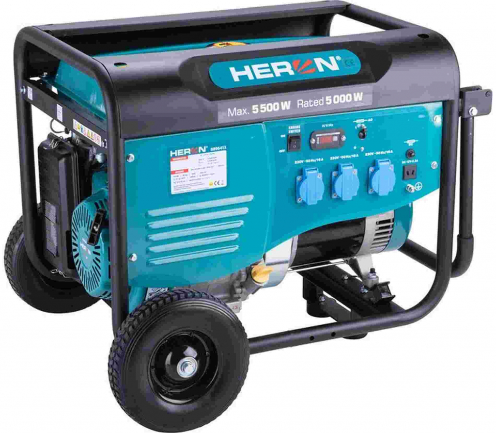Elektrocentrála benzínová 5,5kW / 13HP, pre zváranie s podvozkom Elektrocentrála benzínová 5,5kW / 13HP, pre zváranie s podvozkom