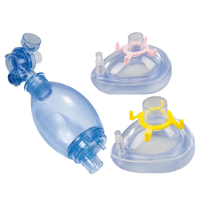 Resuscitačný set 2 ambuvak AERObag® (2 masky) pre novorodencov