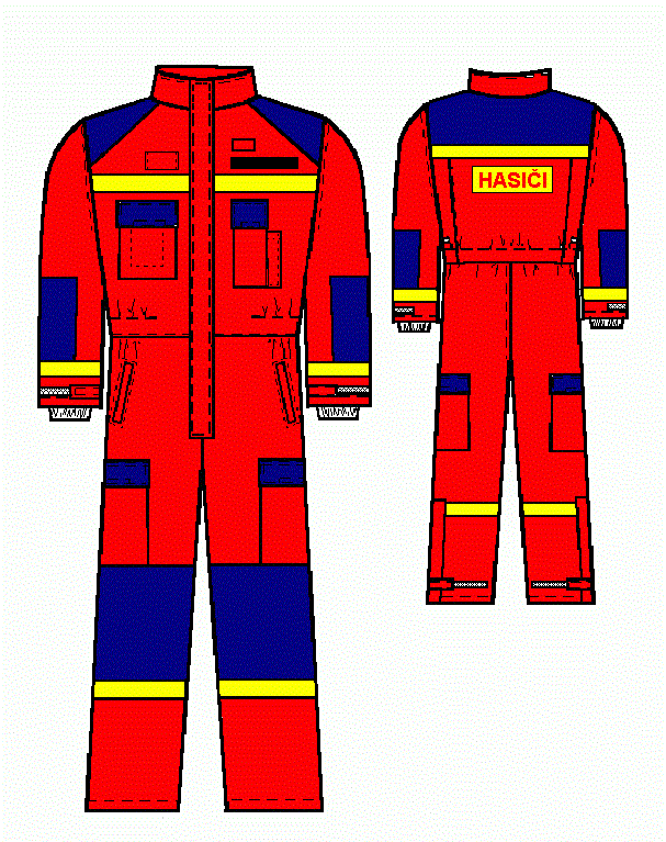 Kombinéza BUSHFIRE SK_red/blue