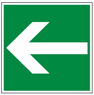 Smer únikovej cesty doľava/doprava Smer únikovej cesty doľava/doprava