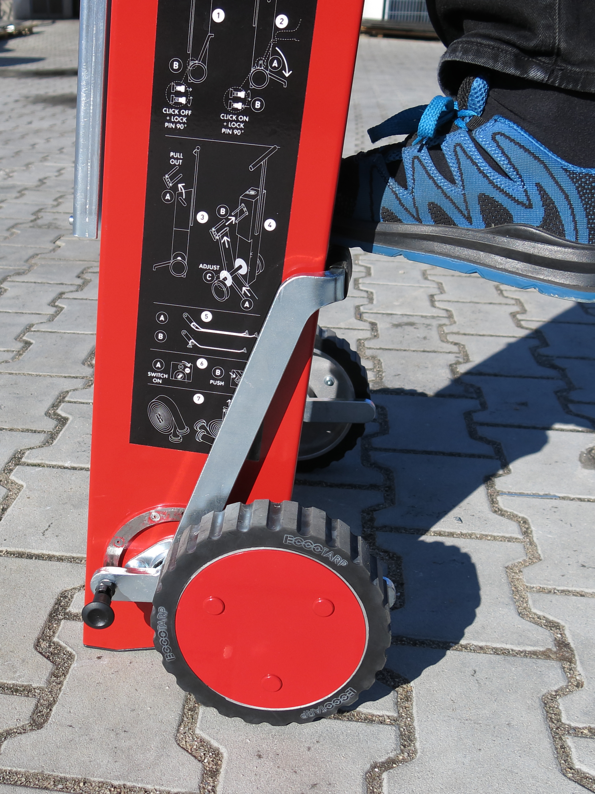 Elektrický navíjač hasičských hadíc ET-Roller 5 batéria Li-ion