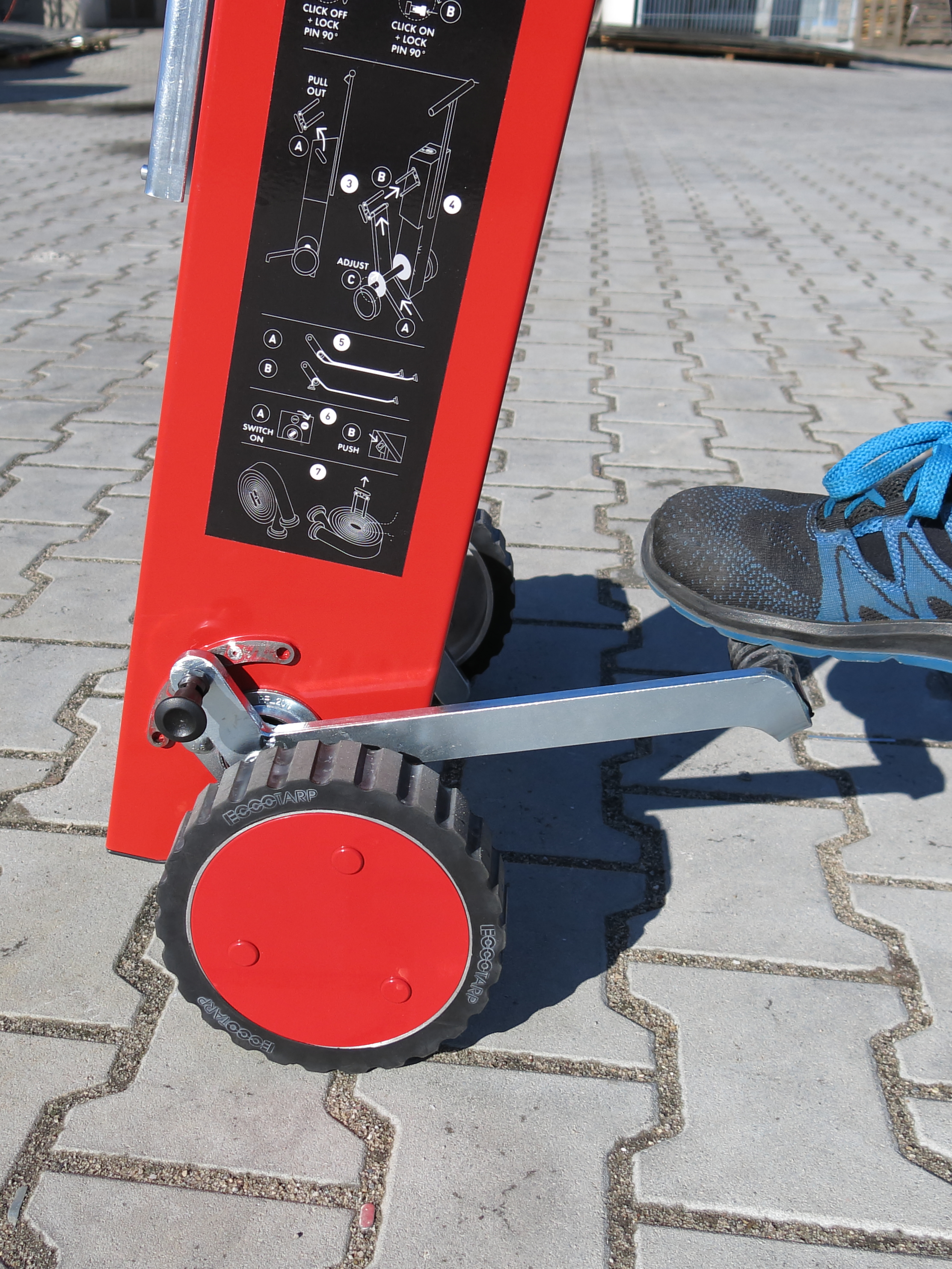 Elektrický navíjač hasičských hadíc ET-Roller 5 batéria Li-ion