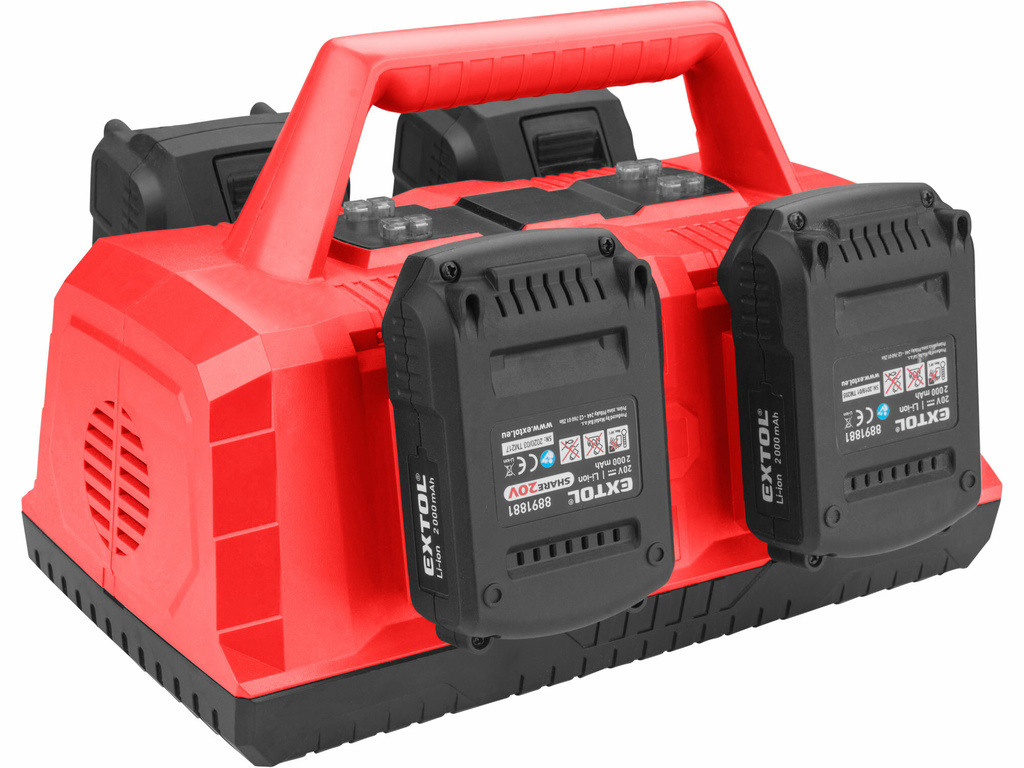 Nabíjačka EXTOL Share20V, 4×3,5A